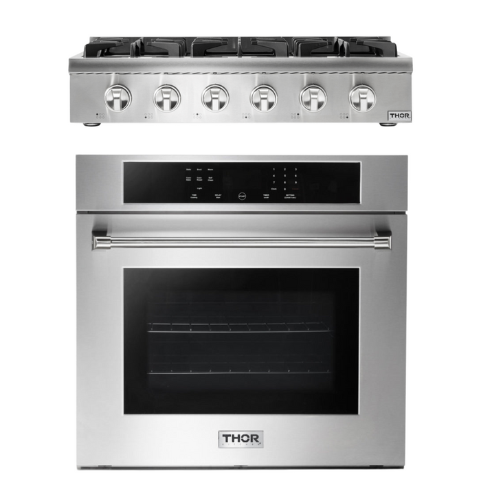 THOR Kitchen Package - 36" Propane Gas Rangetop and Wall Oven, AP-HRT3618ULP-8