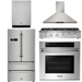 THOR Kitchen Package - 36" Propane Gas Rangetop, Range Hood, Wall Oven, Refrigerator, Dishwasher, AP-HRT3618ULP-4