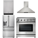 THOR Kitchen Package - 36" Electric Range, Range Hood, Refrigerator with Water and Ice Dispenser, Dishwasher, AP-HRE3601-10