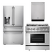 THOR Kitchen Package - 36" Propane Dual Fuel Range, Dishwasher, Refrigerator with Water and Ice Dispenser, AP-HRD3606ULP-9