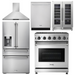 THOR Kitchen Package - 30" Propane Gas Range, Range Hood, Refrigerator with Water and Ice Dispenser, Dishwasher, Wine Cooler, AP-LRG3001ULP-11