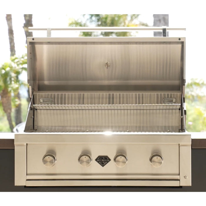 Top Fires Diamond Series 36-Inch Built-In 4-Burner Natural Gas Grill (DG-4B36)