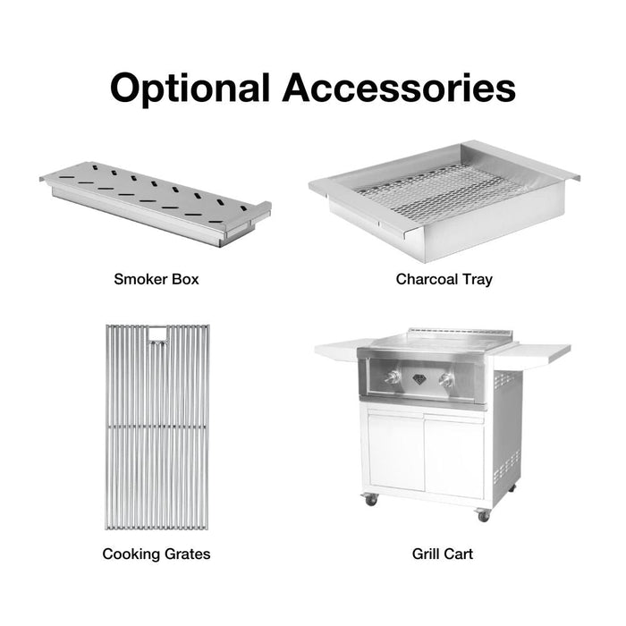 Top Fires Diamond Series 36-Inch Built-In 4-Burner Natural Gas Grill (DG-4B36)