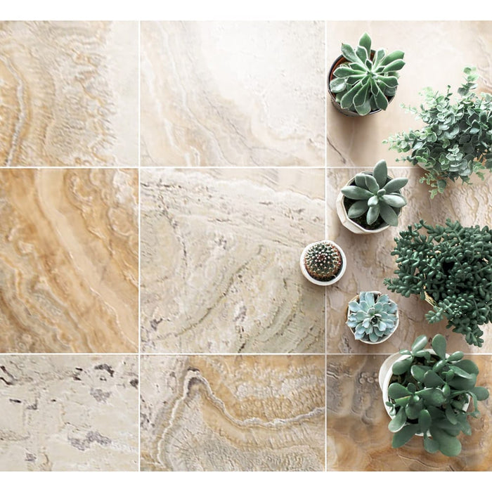 Traonyx Travertine Tile Honed and Filled - Livfloors Collection