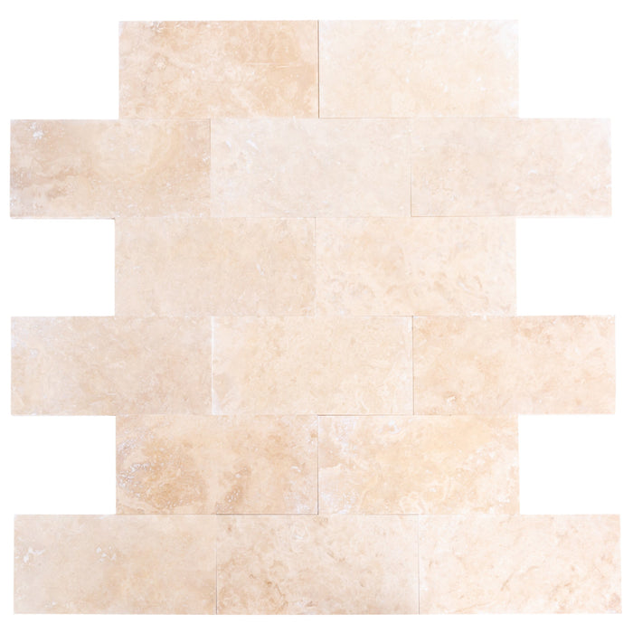 Tuscany Beige Travertine Tiles Honed and Filled Floor and Wall Tile - Belair Collection