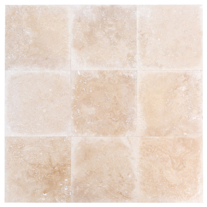 Tuscany Beige Travertine Tiles Honed and Filled Floor and Wall Tile - Belair Collection