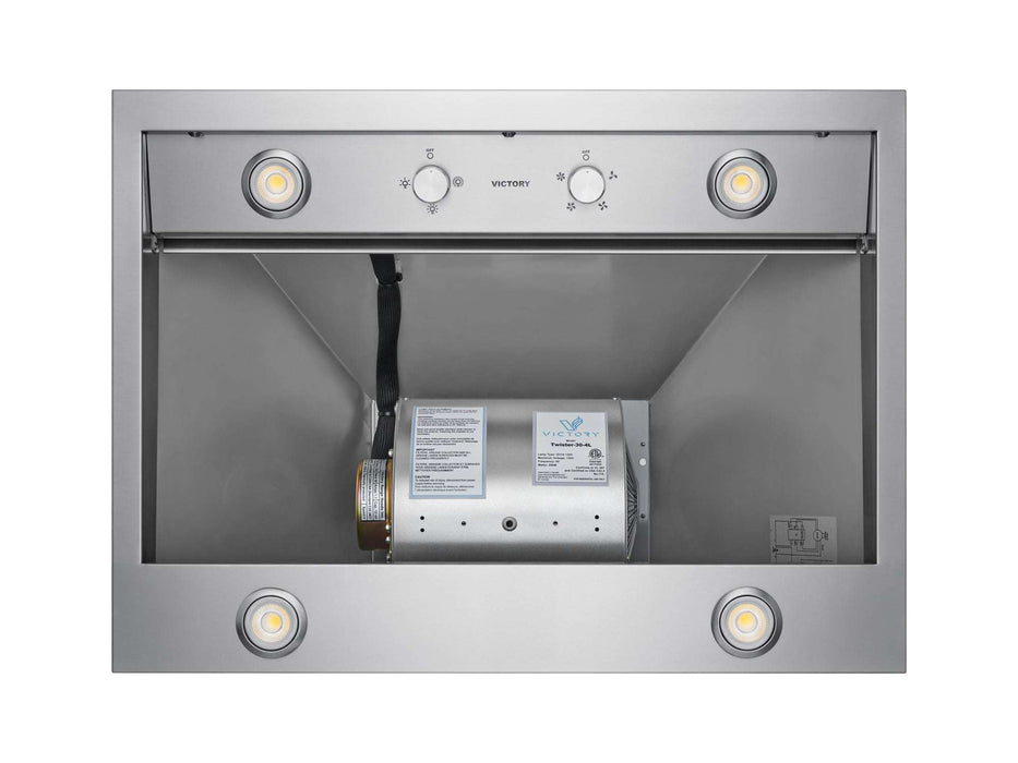 30 Inch 750 CFM Wall Mount Range Hood - VICTORY Twister