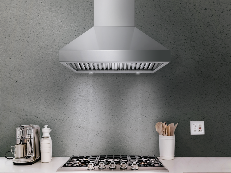 (Dented) 42 Inch 1200 CFM Wall Mount Range Hood - VICTORY TwisterMAX