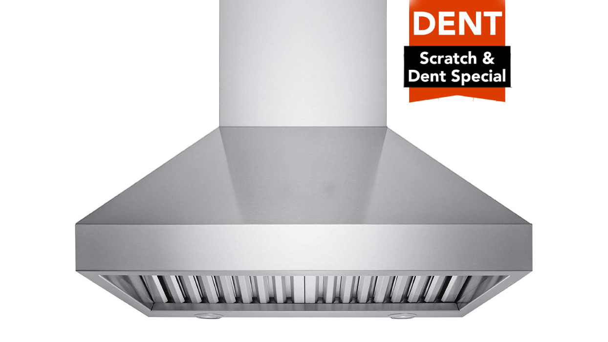 (Dented) 42 Inch 1200 CFM Wall Mount Range Hood - VICTORY TwisterMAX