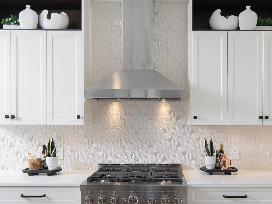 36 Inch Wall Mount Range Hood with 450/600 CFM Remote Blower - VICTORY Twister