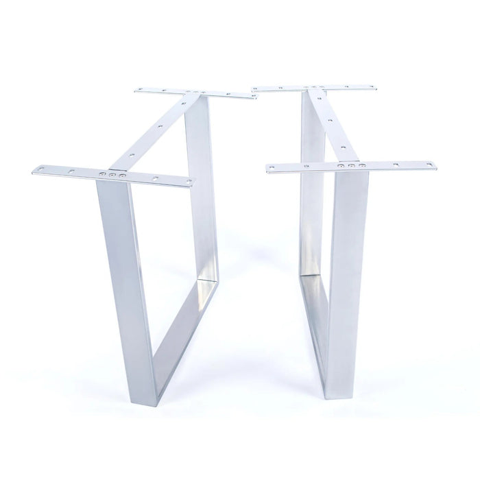 U Shape Dining Table Legs Silver