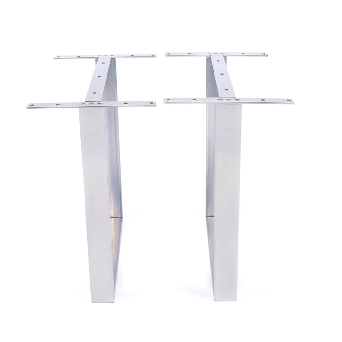 U Shape Dining Table Legs Silver