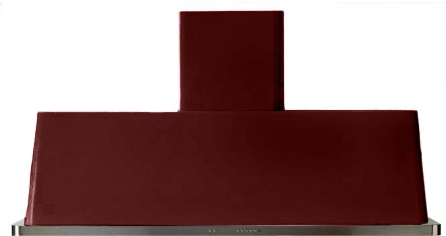 ILVE 60 in. Majestic Burgundy Wall Mount Range Hood with 600 CFM Blower, UAM150BU