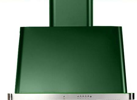 ILVE 30 in. Majestic Emerald Green Wall Mount Range Hood with 600 CFM Blower, UAM76EG