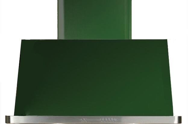 ILVE 36 in. Majestic Emerald Green Wall Mount Range Hood with 600 CFM Blower, UAM90EG