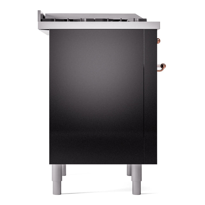 ILVE 36" Nostalgie II Dual Fuel Range with 6 Burners + Fry Top - UP36FNMP