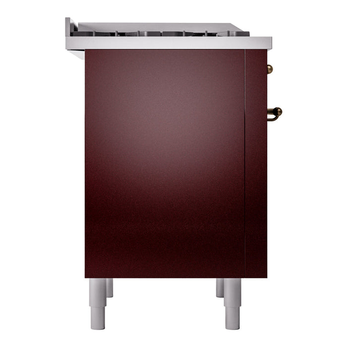 ILVE 36" Nostalgie II Dual Fuel Range with 6 Burners + Fry Top - UP36FNMP