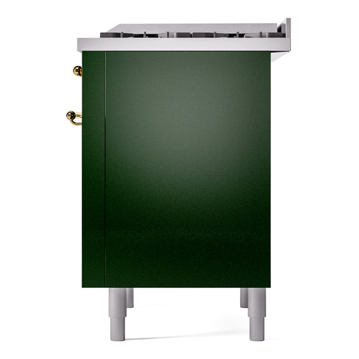 ILVE 36" Nostalgie II Dual Fuel Range with 6 Burners + Fry Top - UP36FNMP