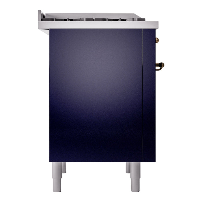 ILVE 36" Nostalgie II Dual Fuel Range with 6 Burners + Fry Top - UP36FNMP