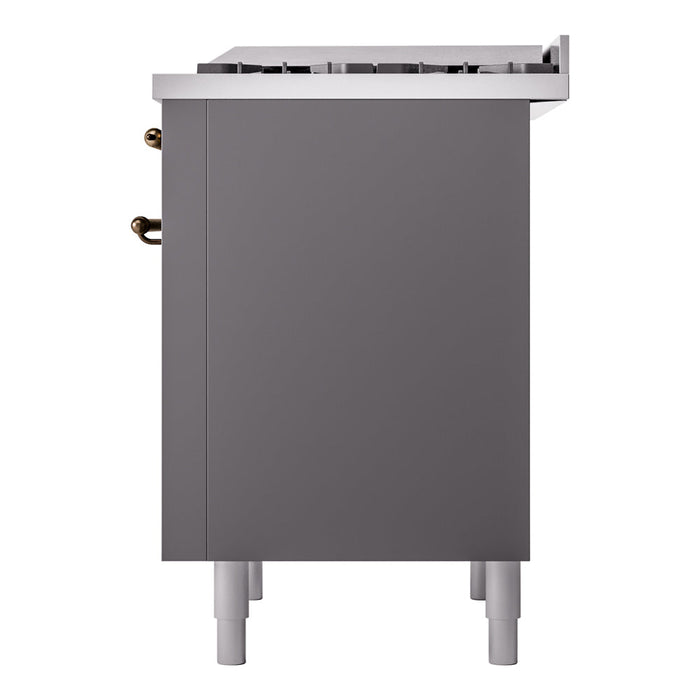 ILVE 36" Nostalgie II Dual Fuel Range with 6 Burners + Fry Top - UP36FNMP