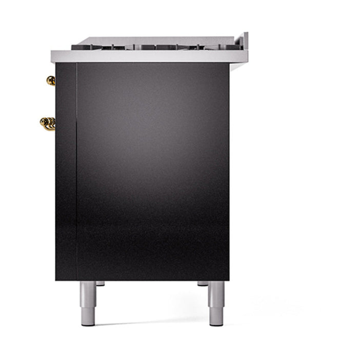 ILVE 48" Nostalgie II Dual Fuel Range with 8 Sealed Burners and Griddle - UP48FNMP