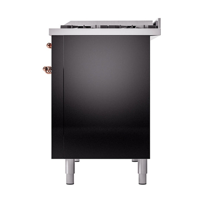 ILVE 48" Nostalgie II Dual Fuel Range with 8 Sealed Burners and Griddle - UP48FNMP