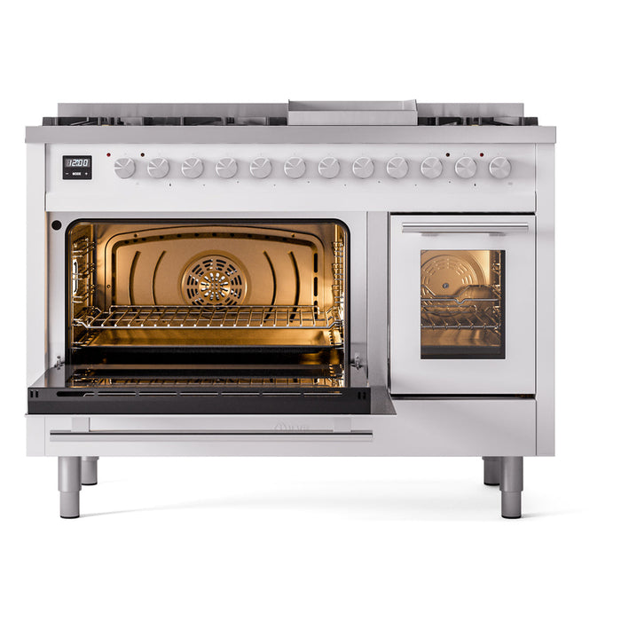 ILVE 48-Inch Professional Plus II Dual Fuel Range with 8 Sealed Burner - UP48FWMP