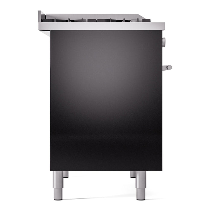 ILVE 40" Professional Plus II Dual Fuel Range with 6 Sealed Burners + Griddle, Triple Glass Door - UPD40FWMP