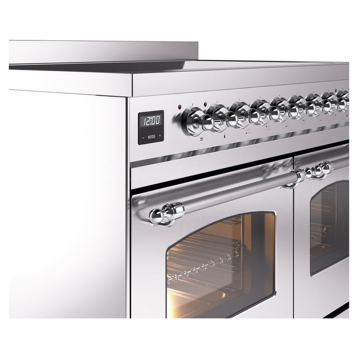 ILVE 40" Nostalgie II Induction Range with 6 Elements, Triple Glass Door - UPDI406NMP