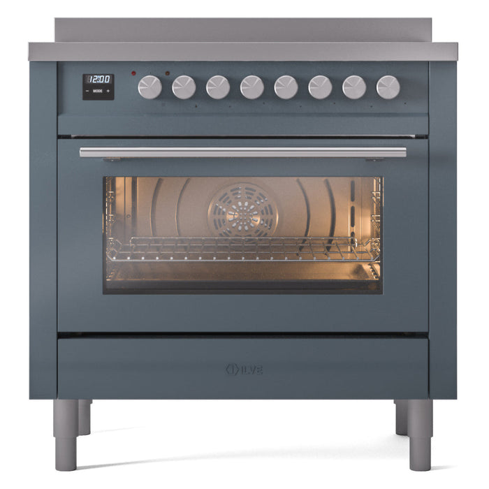 ILVE Professional Plus II 36" Induction Range with 6 Elements, Triple Glass Door - UPI366WMP