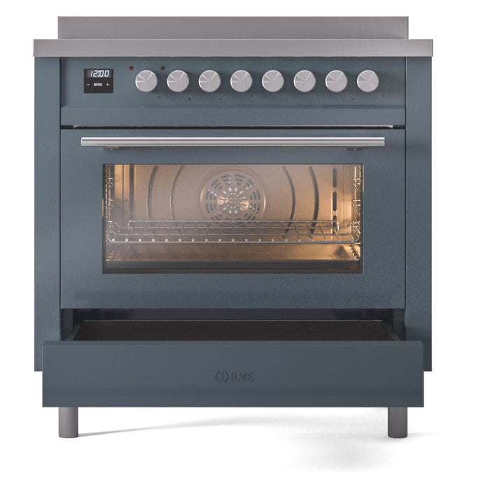 ILVE Professional Plus II 36" Induction Range with 6 Elements, Triple Glass Door - UPI366WMP