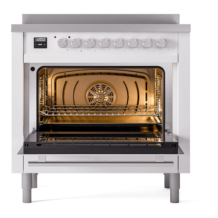 ILVE Professional Plus II 36" Induction Range with 6 Elements, Triple Glass Door - UPI366WMP