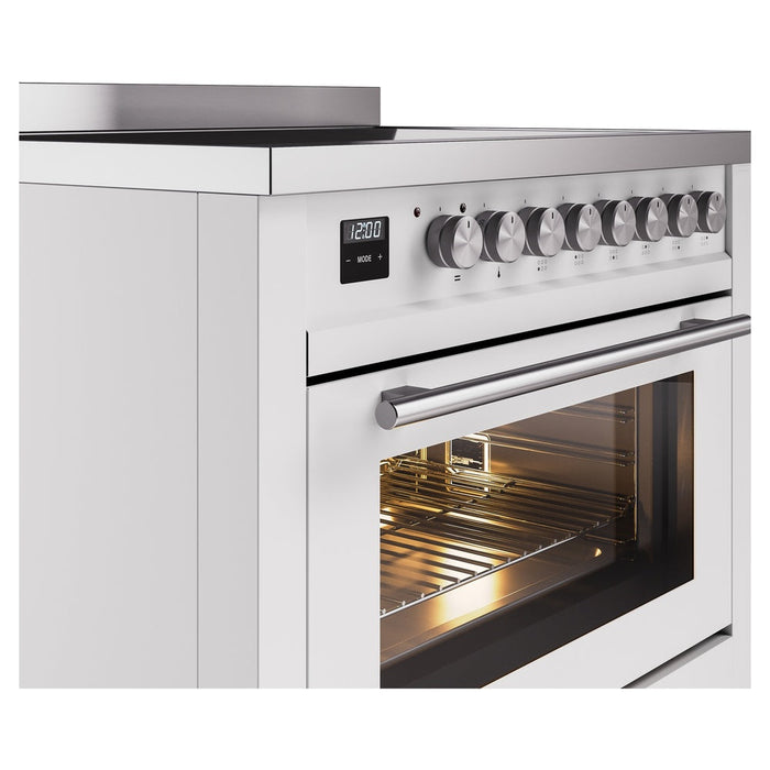 ILVE Professional Plus II 36" Induction Range with 6 Elements, Triple Glass Door - UPI366WMP