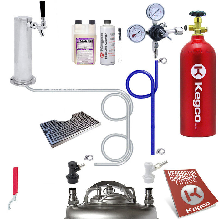 Ultimate Tower Kegerator Conversion Kit with 5 lb. CO2 Tank - Ball Lock