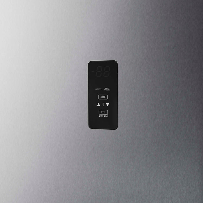 Forno Fortezza 28 Inch Left-Swing Freezer, Stainless Steel with Automatic Ice Maker