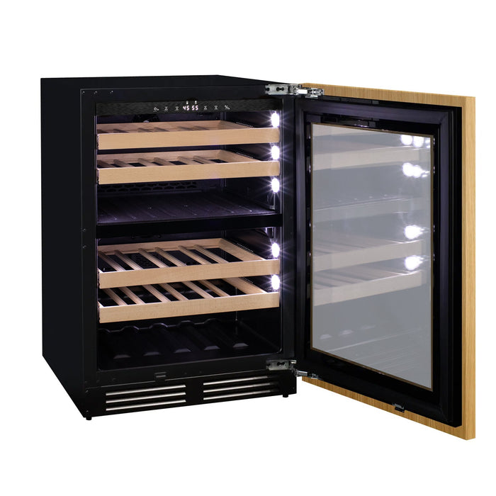 24" Wide Dual Zone Panel Ready Wine Refrigerator