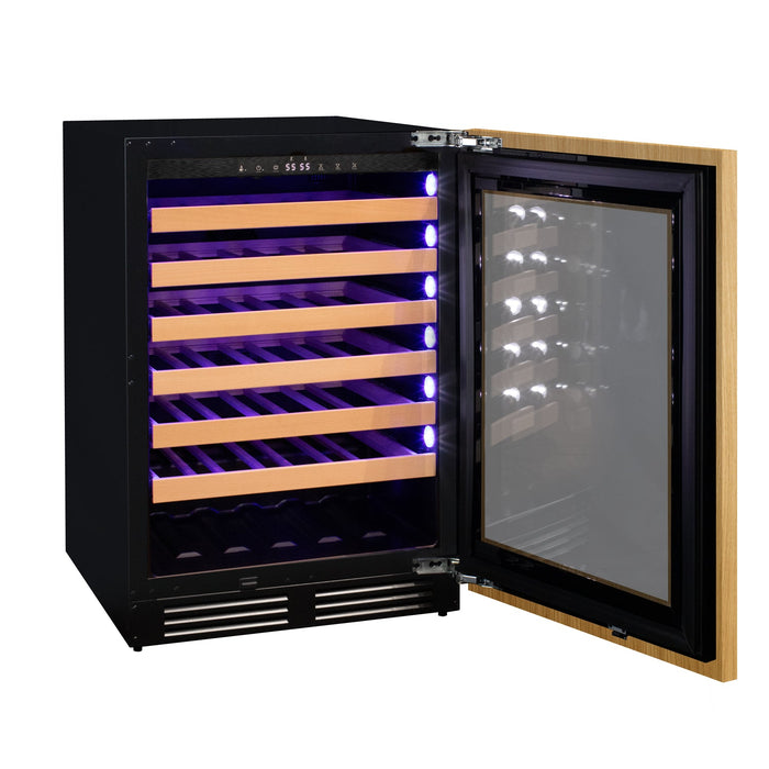 24" Wide Single Zone Panel Ready Wine Refrigerator