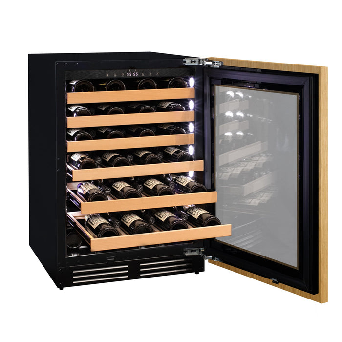 24" Wide Single Zone Panel Ready Wine Refrigerator