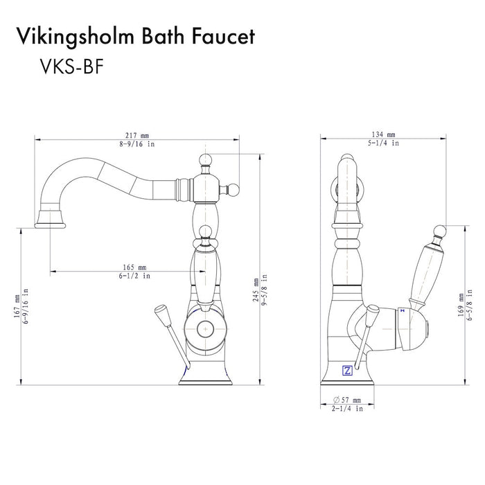 ZLINE Vikingsholm Bath Faucet (VKS-BF)