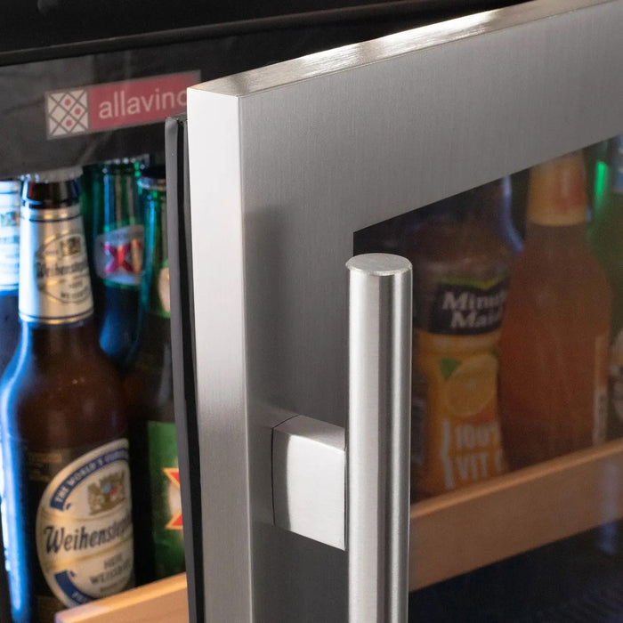 24" Wide Reserva Series Stainless Steel Left Hinge Beverage Center