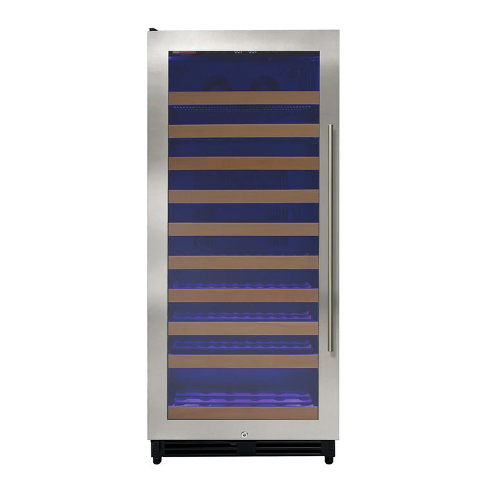 Reserva Series 119 Bottle 55" Tall Single Zone Left Hinge Stainless Steel Wine Refrigerator