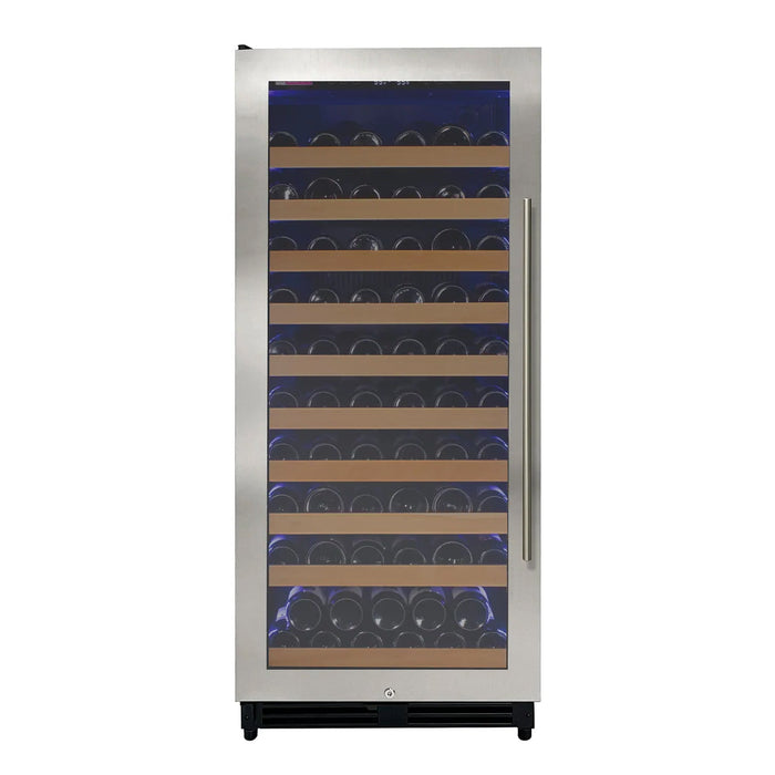 Reserva Series 119 Bottle 55" Tall Single Zone Left Hinge Stainless Steel Wine Refrigerator