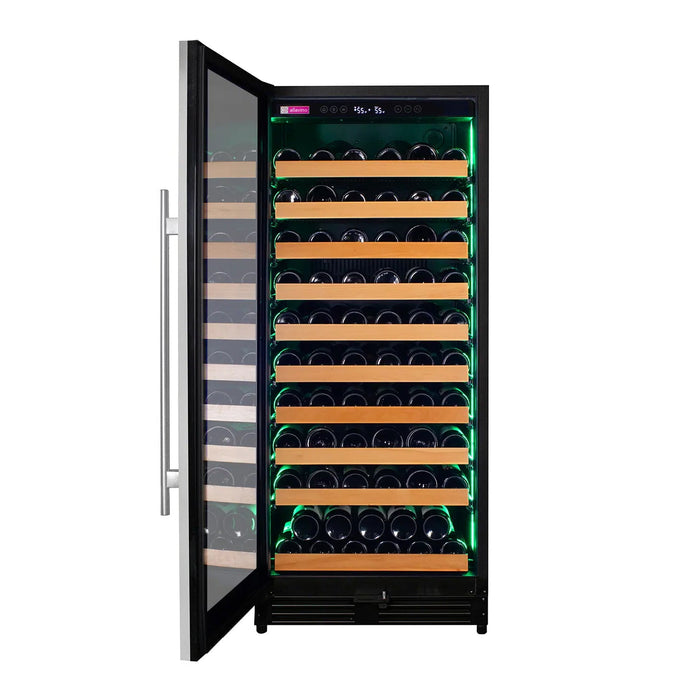 Reserva Series 119 Bottle 55" Tall Single Zone Left Hinge Stainless Steel Wine Refrigerator