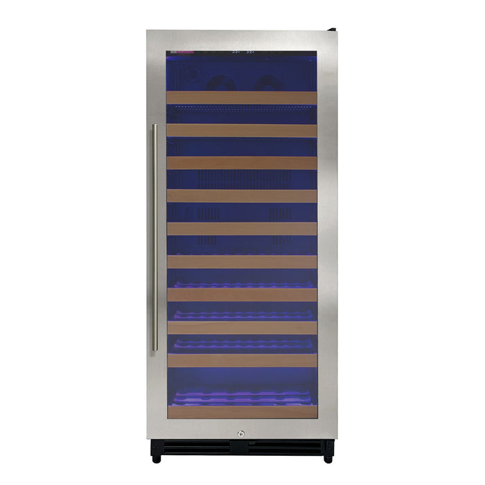 Reserva Series 119 Bottle 55" Tall Single Zone Right Hinge Stainless Steel Wine Refrigerator