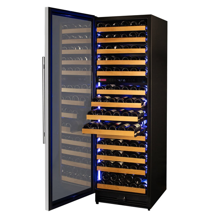 Reserva Series 154 Bottle 71" Tall Dual Zone Left Hinge Stainless Steel Wine Refrigerator