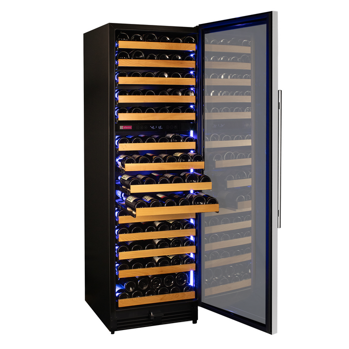 Reserva Series 154 Bottle 71" Tall Dual Zone Right Hinge Stainless Steel Wine Refrigerator