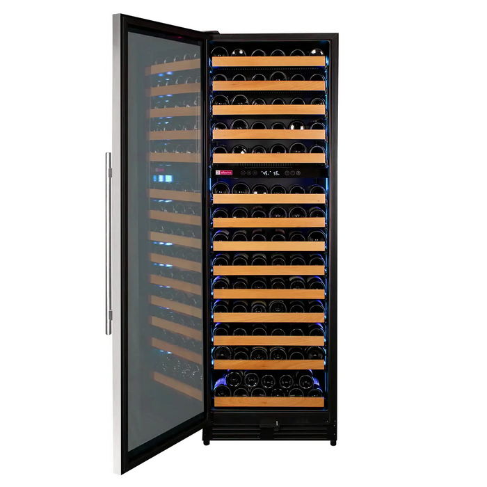 Reserva Series 154 Bottle 71" Tall Dual Zone Left Hinge Stainless Steel Wine Refrigerator