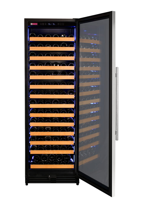 Reserva Series 163 Bottle 71" Tall Single Zone Right Hinge Stainless Steel Wine Refrigerator