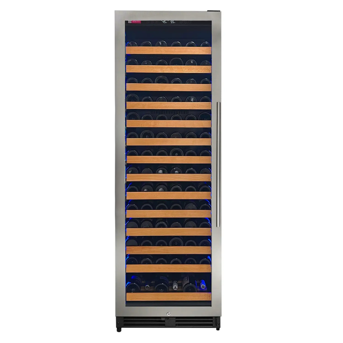 Reserva Series 163 Bottle 71" Tall Single Zone Left Hinge Stainless Steel Wine Refrigerator