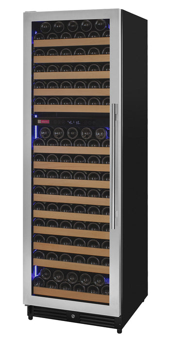 Reserva Series 172 Bottle Dual Zone Built-in Wine Refrigerator with Stainless Steel Door - Left Hinge